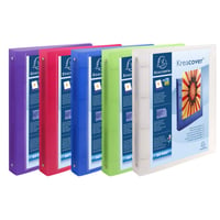 Dosar cu inele Exacompta Chromaline Krea Cover PP, A4, 4 inele, cotor 40 mm, culoare aleatorie 7