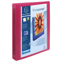 Dosar cu inele Exacompta Chromaline Krea Cover PP, A4, 4 inele, cotor 40 mm, culoare aleatorie 3