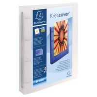 Dosar cu inele Exacompta Chromaline Krea Cover PP, A4, 4 inele, cotor 40 mm, culoare aleatorie 4