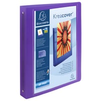 Dosar cu inele Exacompta Chromaline Krea Cover PP, A4, 4 inele, cotor 40 mm, culoare aleatorie 6