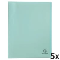Prezentačná zložka Exacompta Chromaline Pastel A4, 40 vreciek, zelená, balenie 10 ks, s obalom z recyklovaného polypropylénu 9