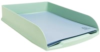 Exacompta Combo Styli Autentik A4 odkladač na dokumenty, 6 kusov – šalviovo zelená, 34x25x6,5 cm, kapacita 500 listov, s držiakom na menovku 4