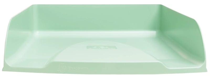Exacompta Combo Styli Autentik A4 odkladač na dokumenty, 6 kusov – šalviovo zelená, 34x25x6,5 cm, kapacita 500 listov, s držiakom na menovku