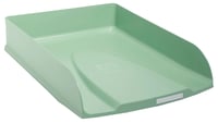Exacompta Combo Styli Autentik A4 odkladač na dokumenty, 6 kusov – šalviovo zelená, 34x25x6,5 cm, kapacita 500 listov, s držiakom na menovku 5