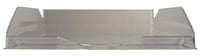 Set 10 tăvițe pentru documente A4+ Exacompta ECOTRAY 12327D, 34x25x6,5 cm, gri semitransparent, suprapozabile 2