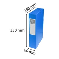 Exacompta Exabox zakladač A4, chrbát 6 cm – modrý 5