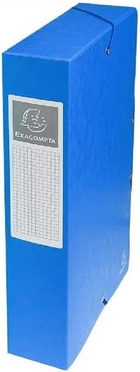 Exacompta Exabox zakladač A4, chrbát 6 cm – modrý 4