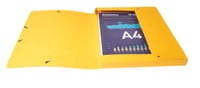 Cutie de documente Exacompta Exabox A4 cu elastic, cotor de 25 mm, carton Colorspan rezistent, culori asortate 3