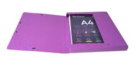 Cutie de documente Exacompta Exabox A4 cu elastic, cotor de 25 mm, carton Colorspan rezistent, culori asortate 4