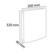 Exacompta Forever 51985E Zakladač s krúžkovou mechanikou A4, 4 krúžky, chrbát 40 mm, červený, 32x26 cm, recyklovaný kartón 2