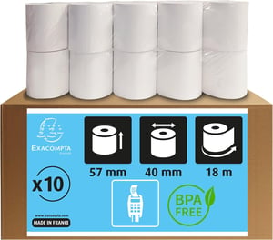 Termokotúč Exacompta 40339E 57 mm x 18 m – 10 ks