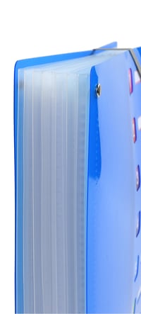 Dosar cu burduf Exacompta Iderama 58670E PP, A4, 8 compartimente, cu elastic și fereastră de indexare, cotor extensibil, 24x32 cm, culori asortate 2