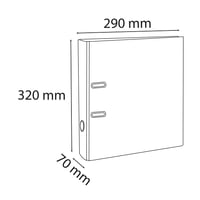 Prezentačný zakladač Exacompta KreaCover 53789E, PVC, A4, šírka 7 cm, s dvoma vreckami vo vnútri aj vonku, biely, na obchodné ponuky a firemné prezentácie 2