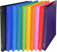 Exacompta Linicolour Gyűrűs Mappa 32x25 cm - Pack of 20, assorted colours, 4 rings 1