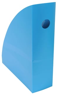 Stojan na časopisy Exacompta MAG-CUBE 18282D – 266x82x305 mm, na dokumenty formátu A4+, tyrkysový, veľká kapacita 4