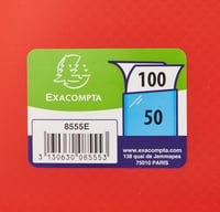 Dosar cu șină Exacompta Opak A4 cu 50 de folii antireflex, roșu 3