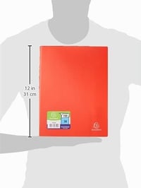 Dosar cu șină Exacompta Opak A4 cu 50 de folii antireflex, roșu 7