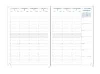 Rezerve agendă săptămânală Exacompta SAD 29 21x29,7 cm - septembrie 2026 - decembrie 2027, agendă de 16 luni 1
