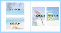 Album foto Exacompta Skandi 25x25 cm, 30 pagini albe, 60 fotografii, copertă din catifea, fereastră personalizabilă – murdar (stare: vezi a 2-a imagine) 9