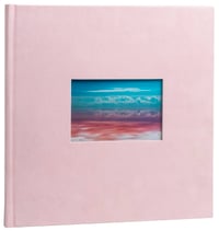 Album foto Exacompta Skandi 25x25 cm, 30 pagini albe, 60 fotografii, copertă din catifea, fereastră personalizabilă – murdar (stare: vezi a 2-a imagine) 5
