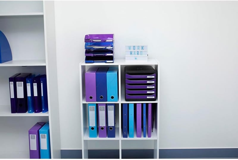 Exacompta Tárolódoboz A4 Világoskék Karton Irattartó - 1 Stück, Lightblue
