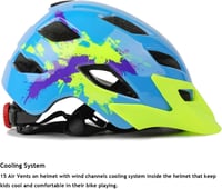 Exclusky gyerek kerékpáros sisak 50-57 cm BMX skate bicikli 5