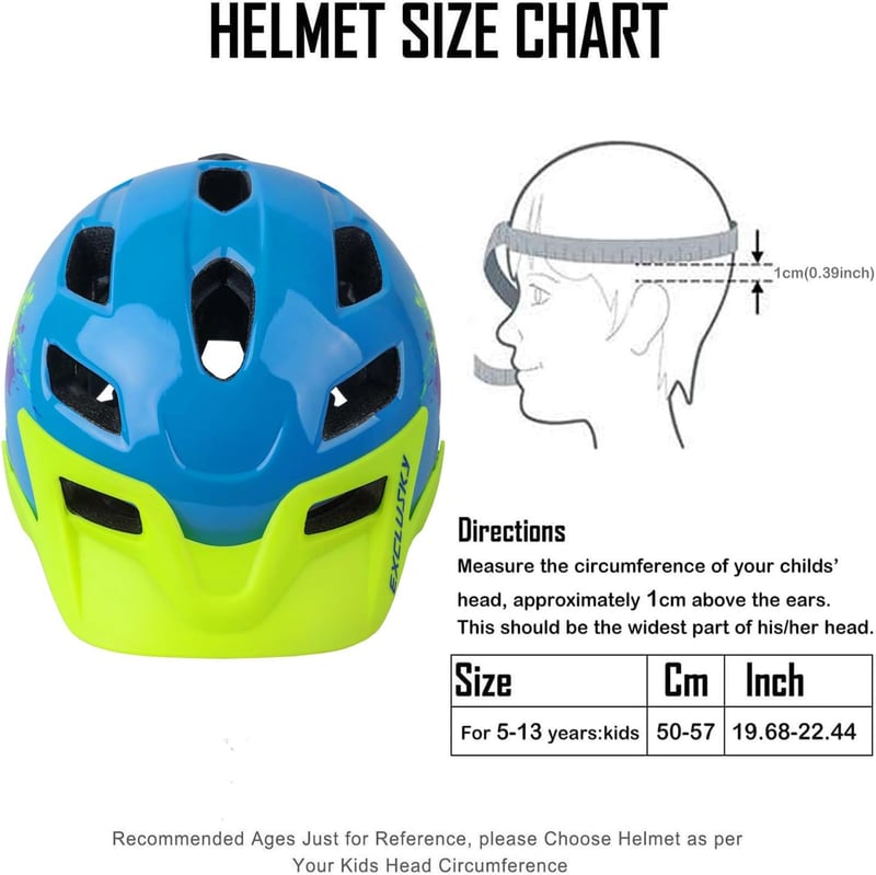 Exclusky gyerek kerékpáros sisak 50-57 cm BMX skate bicikli