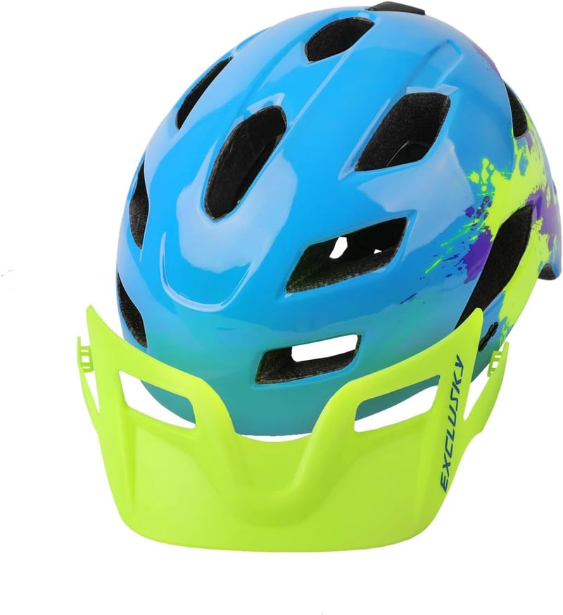 Exclusky gyerek kerékpáros sisak 50-57 cm BMX skate bicikli