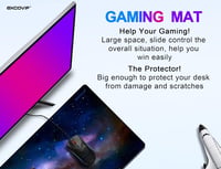 excovip Nagy Méretű Egérpad Irodai és Gamer Használatra - Precíziós Asztali Alátét PC Játékosoknak, Puha Felülettel, 700 x 300 mm 6