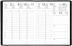 EXDI školski planer 2026/2027 – crni – A4 (21x27 cm) – tjedni pregled na dvije stranice