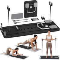 ExeractFit összecsukható Pilates board reformer gép készlet fekete, több 1