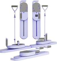 ExeractFit Pilates Board hasított stílusú reformer gép hasi roller és sícipő edzővel 1