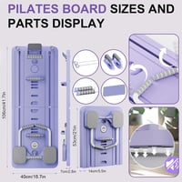 ExeractFit összecsukható Pilates board reformer gép készlet fekete, több 6