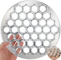 EXIN DEHCEN 37 Lyukú Alumínium Tésztakészítő Forma - Pelmenyi, Ravioli, Derelye Készítő Eszköz Sütéshez-Főzéshez, BPA-mentes

AI: I've creat 1
