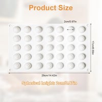 EXIN DEHCEN Szilikon Csokoládéforma 35 Gömb Alakú Mélyedéssel - 2 cm Átmérőjű Bonbonkészítő Forma Zselékhez, Jégkockákhoz, Édességekhez

AI: 2