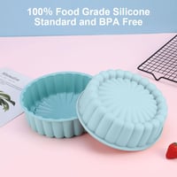 EXIN DEHCEN Szilikon Sütőforma 20 cm - Kerek Tortaforma Többrétegű Tortákhoz, Sajttortához, Szivárványtortához, Mosogatógépben Mosható

AI:  4
