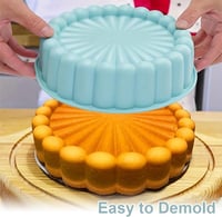 EXIN DEHCEN Szilikon Sütőforma 20 cm - Kerek Tortaforma Többrétegű Tortákhoz, Sajttortához, Szivárványtortához, Mosogatógépben Mosható

AI:  3