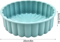EXIN DEHCEN Szilikon Sütőforma 20 cm - Kerek Tortaforma Többrétegű Tortákhoz, Sajttortához, Szivárványtortához, Mosogatógépben Mosható

AI:  2