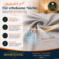 Cearșaf cu elastic din jerseu EXKLUSIV HEIMTEXTIL 180-200x200 cm, 100% bumbac, certificat Öko-Tex, pentru saltele cu înălțimea de până la 25 cm, negru 5