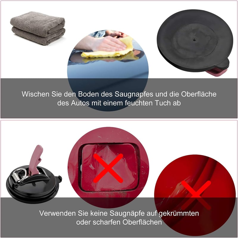 EXLECO 2 db autós vákuumtartó 22kg terhelhetőséggel S-horogokkal kempinghez