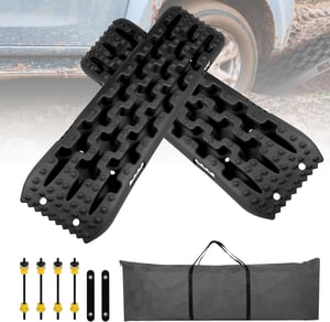 Plăci de tracțiune pentru nisip EXLECO pentru off-road, 2 bucăți - negru