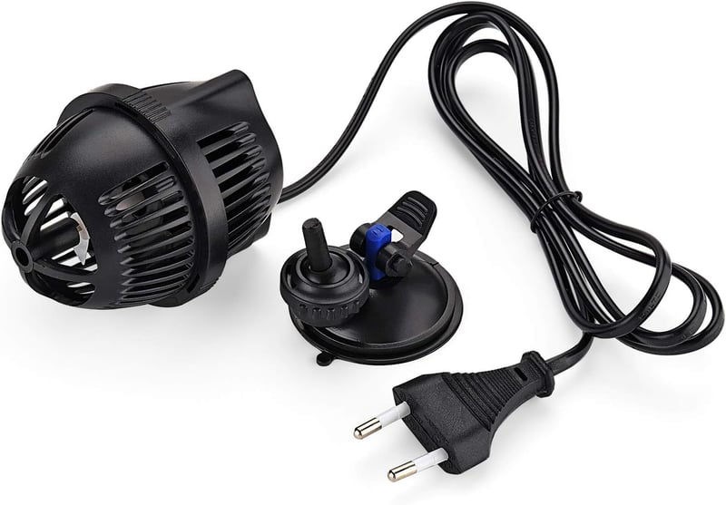 EXLECO JVP-100A Áramoltató Szivattyú - 2500 L/h, 3W, 360° Forgatható, Édesvízi és Tengeri Akváriumokhoz, Tapadókorongos Rögzítés
