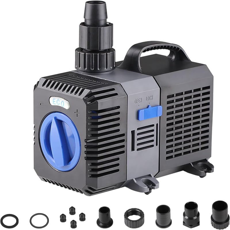 EXLECO Tó Szivattyú 3600L/H 20W Energiatakarékos Vízszivattyú Koi Tó Szűrő Pumpa Kerti Szökőkút Akvárium Pumpa
