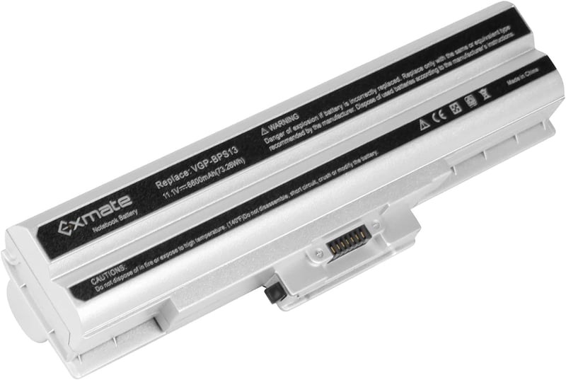 Exmate 11.1V 6600mAh Sony VAIO laptop akkumulátor VGP-BPS13 VGP-BPS21