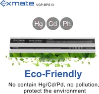 Exmate 11.1V 6600mAh Sony VAIO laptop akkumulátor VGP-BPS13 VGP-BPS21 5