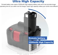 Exmate 14,4V 3,5Ah Bosch akkumulátor csomag - BAT038 BAT040 BAT041 kompatibilis 3