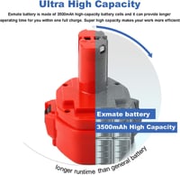 Exmate 14.4V 3.5Ah Makita akkumulátor PA14 1420 1422 1433 1434 1435 2db 3