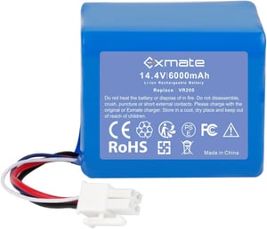 Exmate 14,4 V 6000 mAh Li-Ion zamjenska baterija za usisavač Vorwerk Kobold VR200
