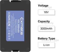 Exmate 18V 3000mAh Husqvarna Automower akkumulátor 115H 305 310 315 6
