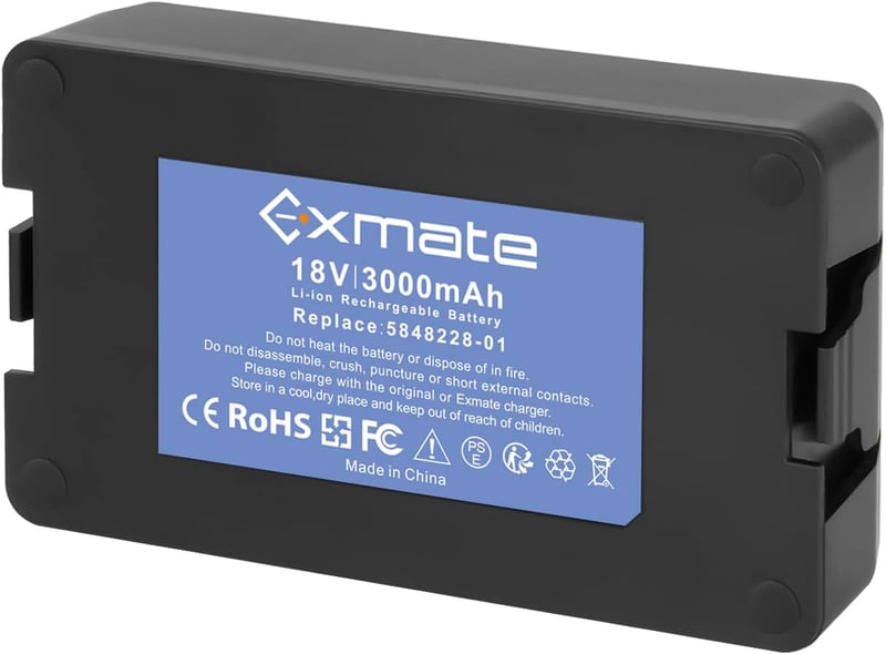 Exmate 18V 3000mAh Husqvarna Automower akkumulátor 115H 305 310 315
